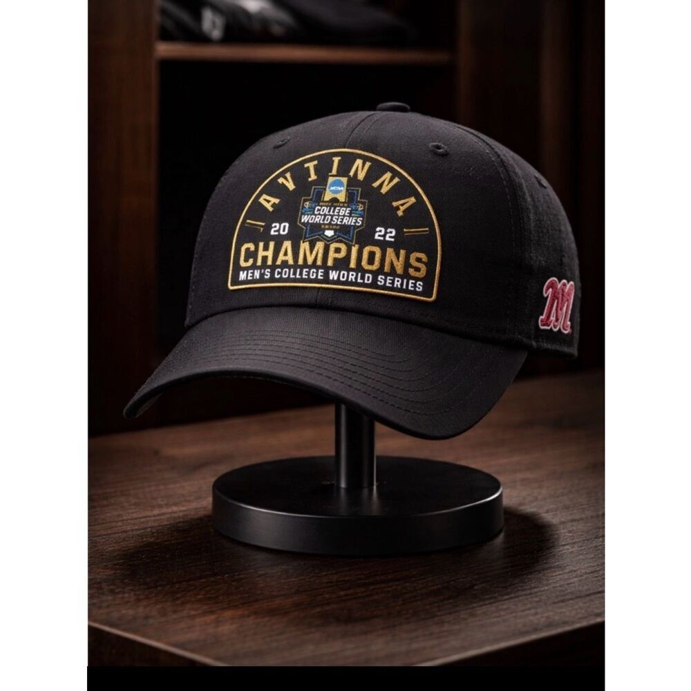 NWT Ole Miss Rebels 2022 NCAA Baseball College World Series Championship Cap Hat